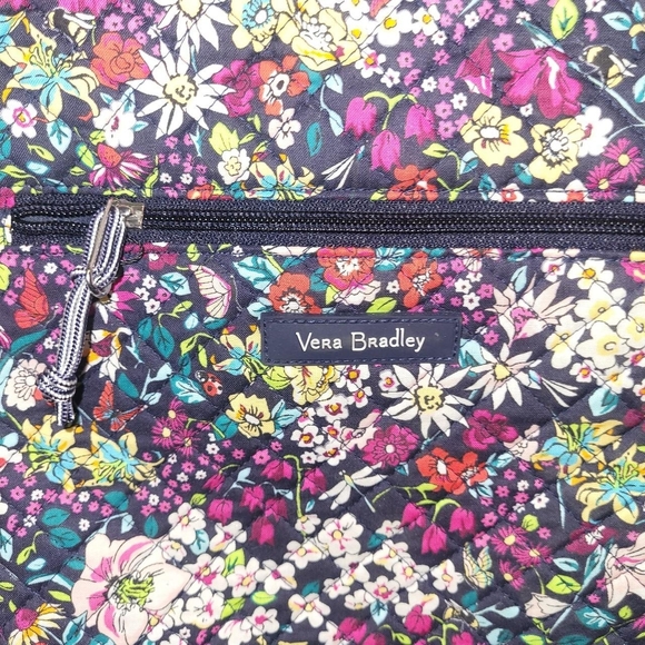 Vera Bradley Navy Floral Backpack - Picture 2 of 6